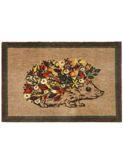 Vloerkleden En Lopers|Vloerkleden En Lopers|My Mat Bloemen Egel Deurmat