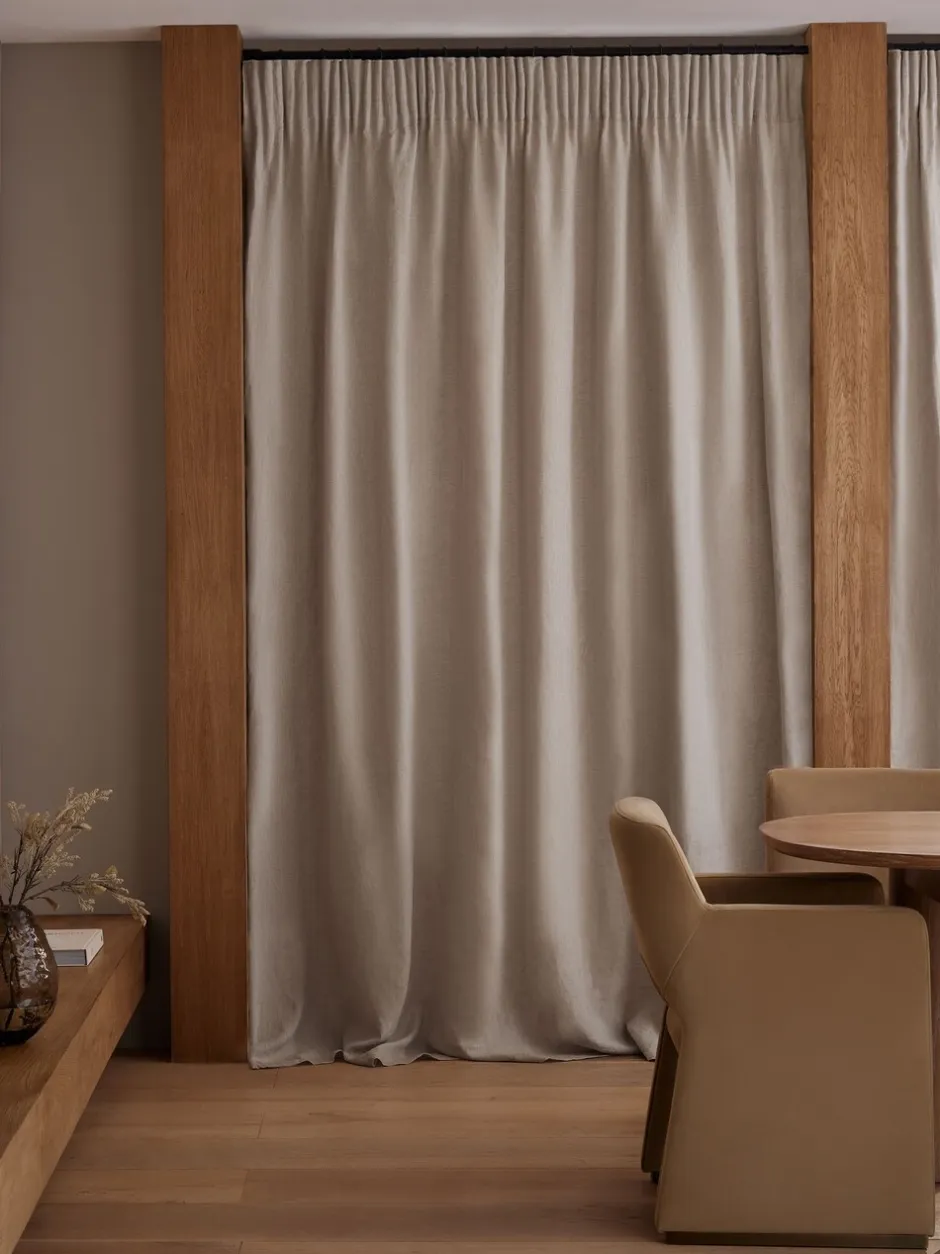 Gordijnen|Gordijnen*Next N. Premium Collection 100% linnen gevoerde gordijnen met plooiband