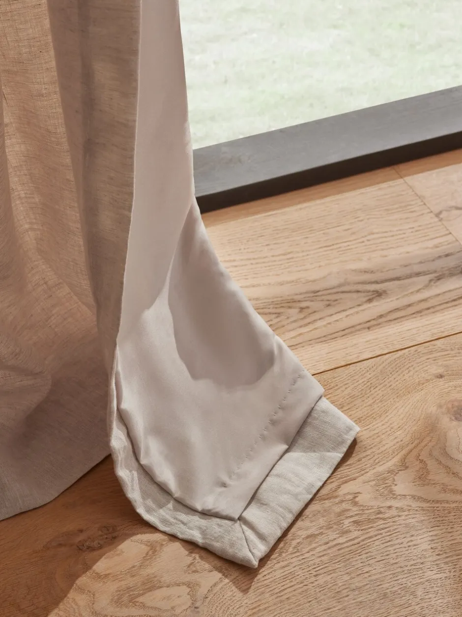 Gordijnen|Gordijnen*Next N. Premium Collection 100% linnen gevoerde gordijnen met plooiband