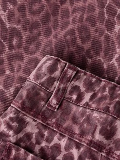 Jeans*Name It Wide Leg Leopard Jeans