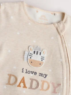 Babypakjes En Babypyjama's*Next - Babypyjama met tweewegrits (0-18mnd) Naturel I Love My Daddy