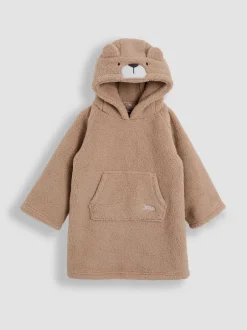 Kamerjassen*Jojo Maman Bébé - Cosy Hooded Blanket Naturel met beer