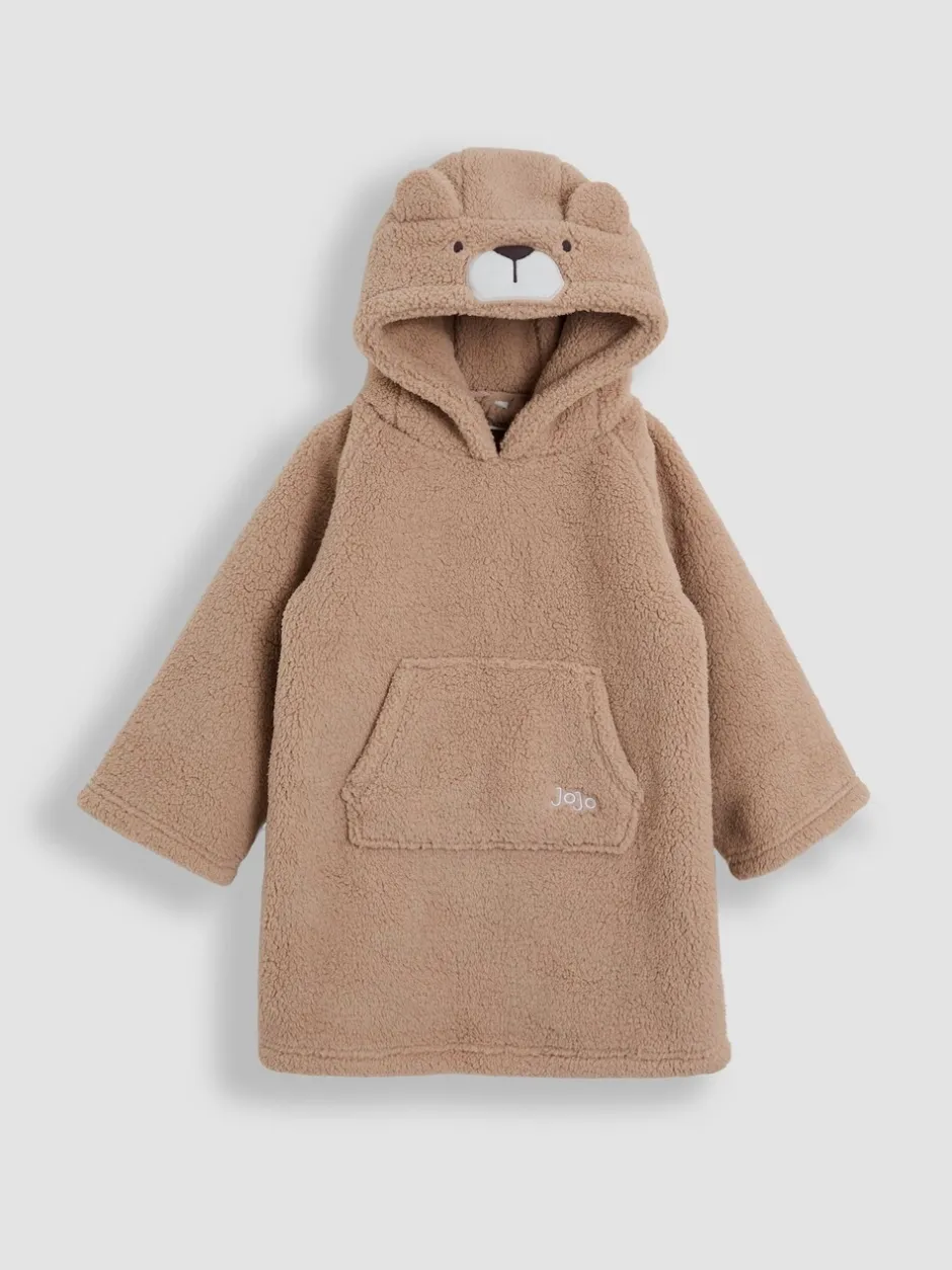 Kamerjassen*Jojo Maman Bébé - Cosy Hooded Blanket Naturel met beer