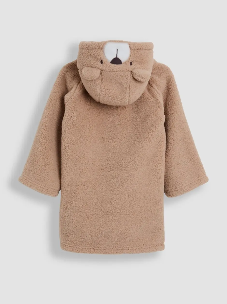 Kamerjassen*Jojo Maman Bébé - Cosy Hooded Blanket Naturel met beer