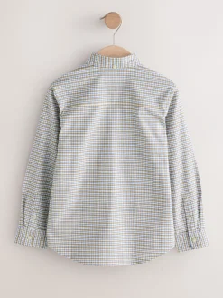 Shirts|Next Naturel met gingham-ruit - Oxford overhemd (3-16 jr)