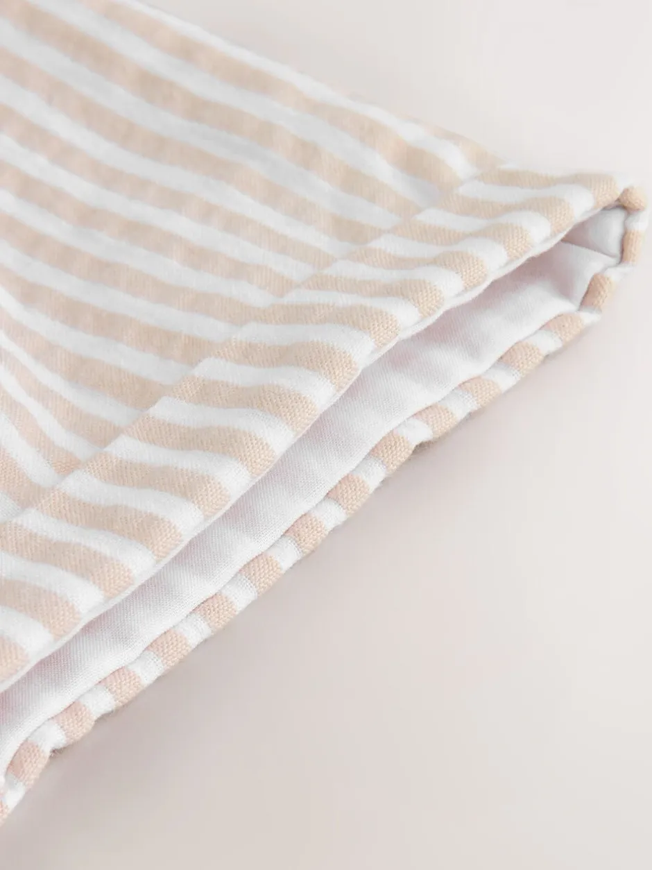 Rompertjes En Tuinbroeken*Next - Geweven bretelbroeken en bodysuit babyset (0mnd -2jr) Naturel met strepen