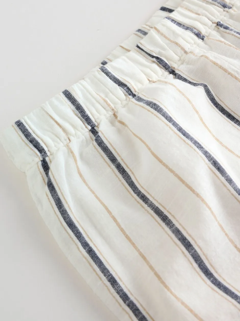 Broeken En Chino's|Sets En Outfits*Next Naturel met strepen - Sweat Top and Trousers Baby Set (0mths-2yrs)