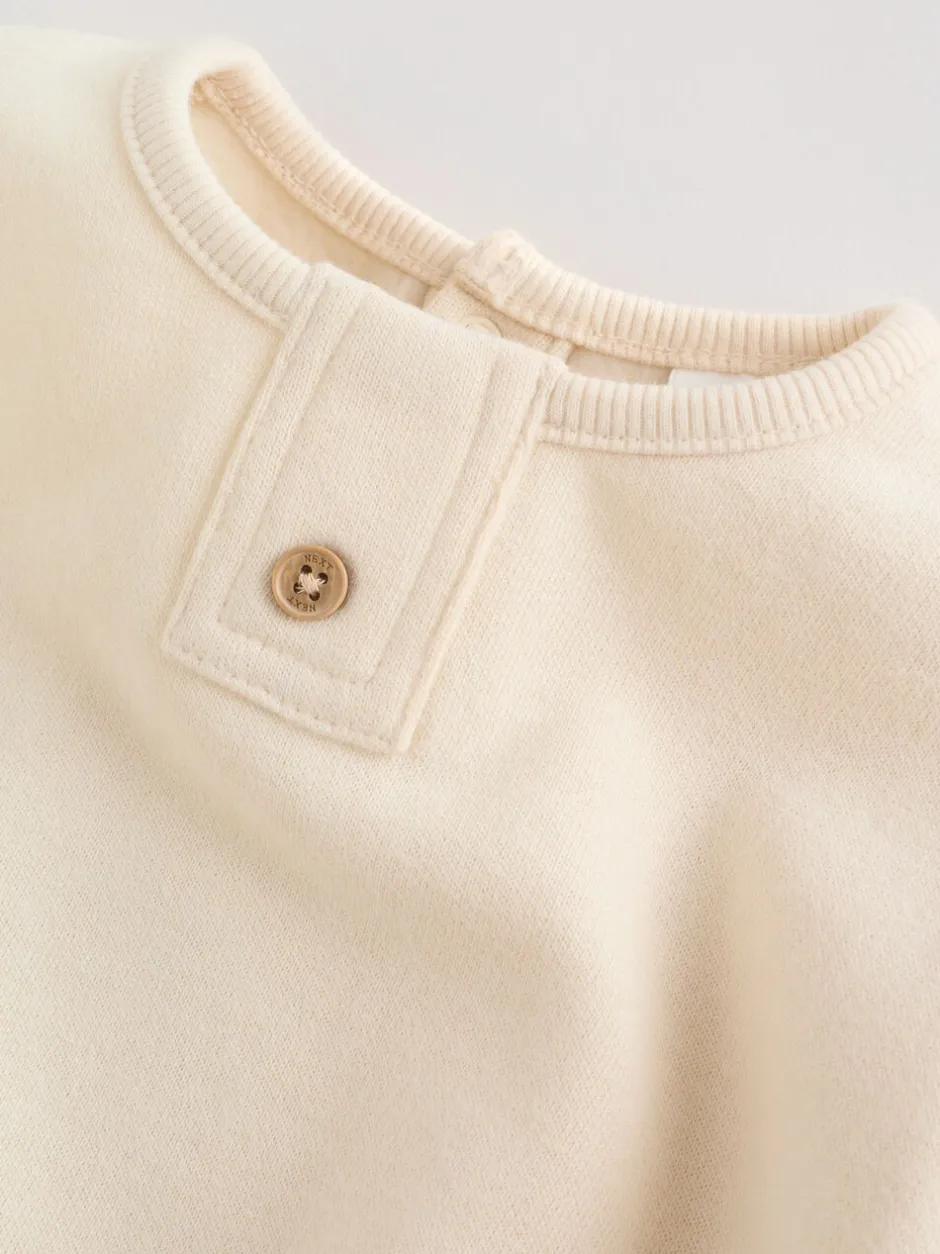 Broeken En Chino's|Sets En Outfits*Next Naturel met strepen - Sweat Top and Trousers Baby Set (0mths-2yrs)