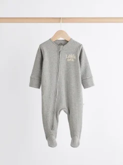 Babypakjes En Babypyjama's|Next Naturel Milk Club - Set van 3 babyslaapzakjes met tweewegrits van 100% katoen (0 mnd - 2 jr)
