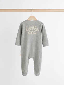 Babypakjes En Babypyjama's|Next Naturel Milk Club - Set van 3 babyslaapzakjes met tweewegrits van 100% katoen (0 mnd - 2 jr)