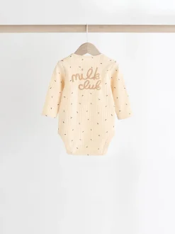 Rompertjes En Hemdjes|Rompertjes En Hemdjes|Next Naturel Milk Club - Set van 3 babyrompertjes