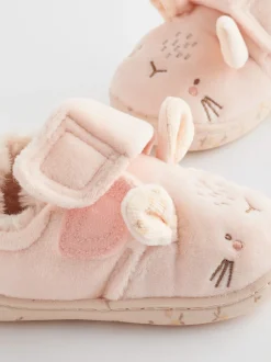 Pantoffels*Next - Pantoffels met antislip-zool Naturel/crèmekleurig konijn