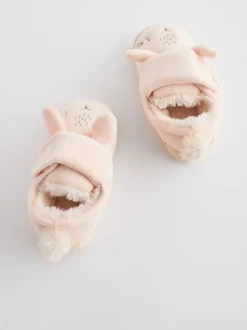 Pantoffels*Next - Pantoffels met antislip-zool Naturel/crèmekleurig konijn