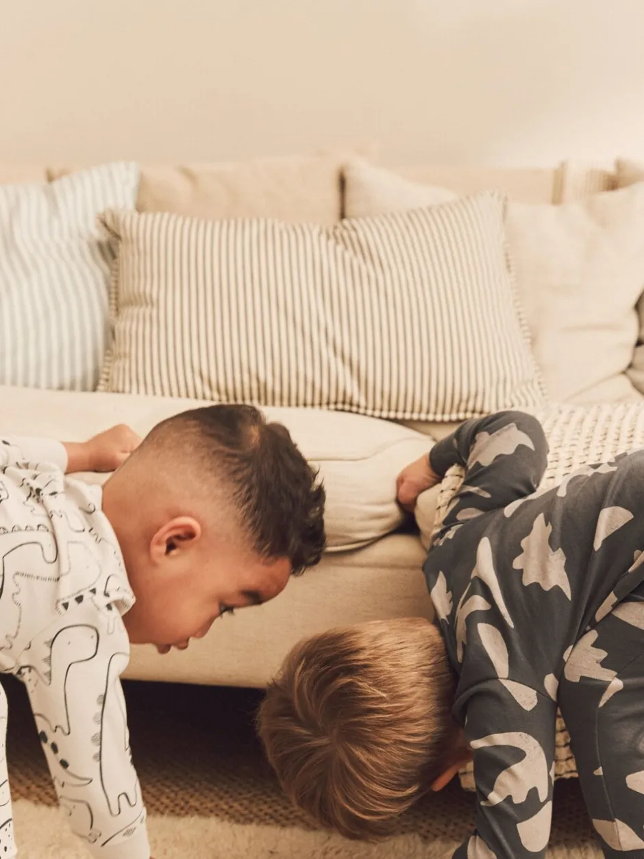 Pyjama's*Next Naturel/zwart dinosaurus - Verpakking van 3 knusse pyjama's (9 mnd-10 jr)