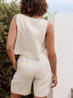 Shorts|Next Natuurlijk - 100% linnen bermudashort