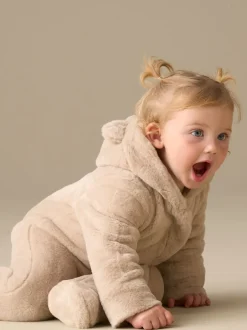 Jassen, Jacks En Kinderwagenpakjes|Jassen En Jacks|Angel & Rocket - Quinn skipak van imitatiebont Natuurlijk