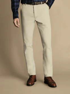 Formele Broek*Charles Tyrwhitt - Classic Fit ultimate chino zonder plooien Natuurlijk