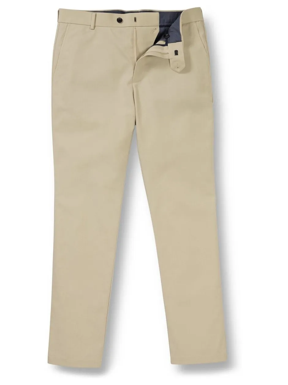 Formele Broek*Charles Tyrwhitt - Classic Fit ultimate chino zonder plooien Natuurlijk