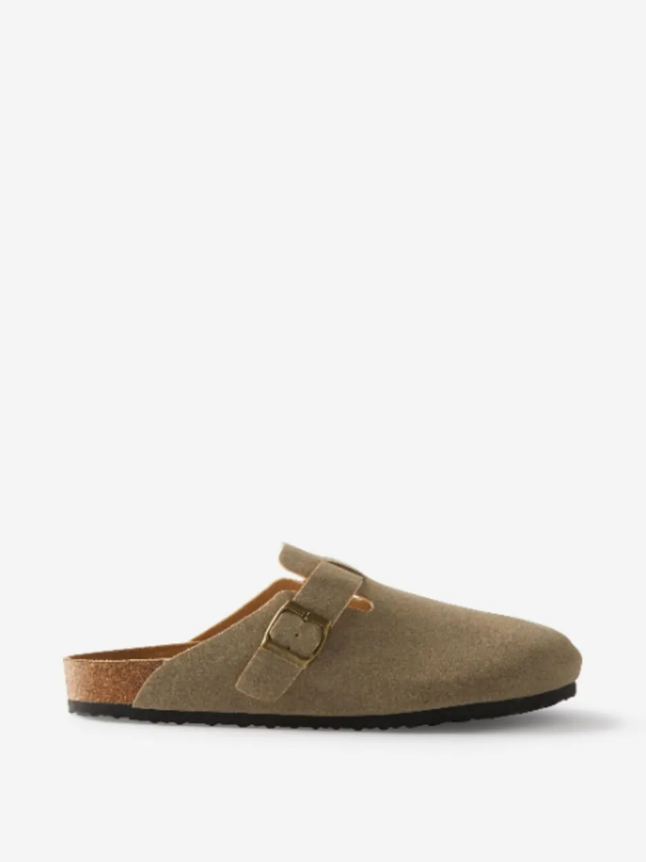 Schoenen|Cotton On - Closed Toe Buckle Slide Shoes Natuurlijk