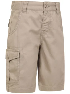 Shorts*Mountain Warehouse - Kids 100% Cotton Cargo Shorts Natuurlijk
