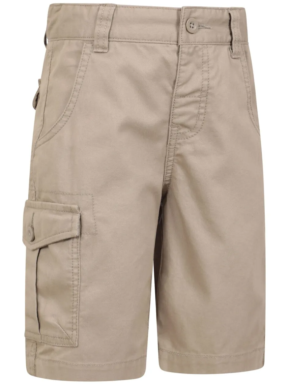 Shorts*Mountain Warehouse - Kids 100% Cotton Cargo Shorts Natuurlijk