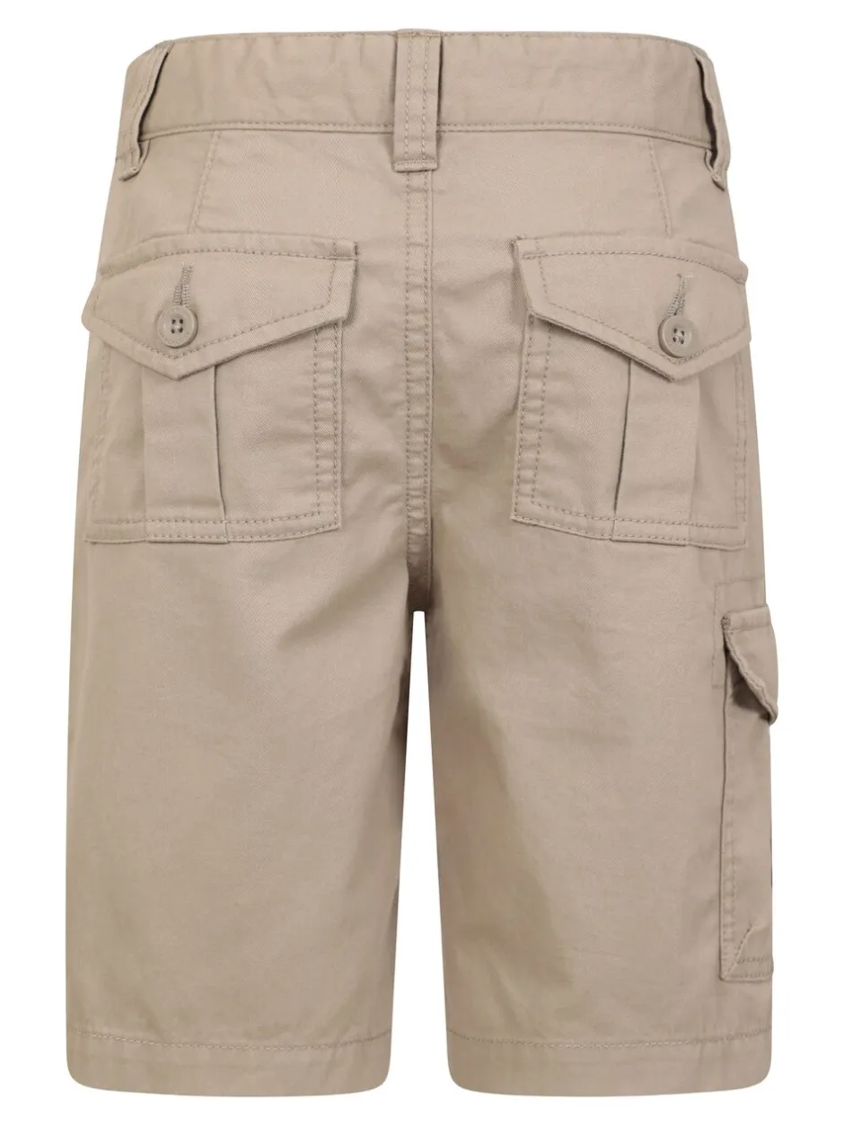 Shorts*Mountain Warehouse - Kids 100% Cotton Cargo Shorts Natuurlijk