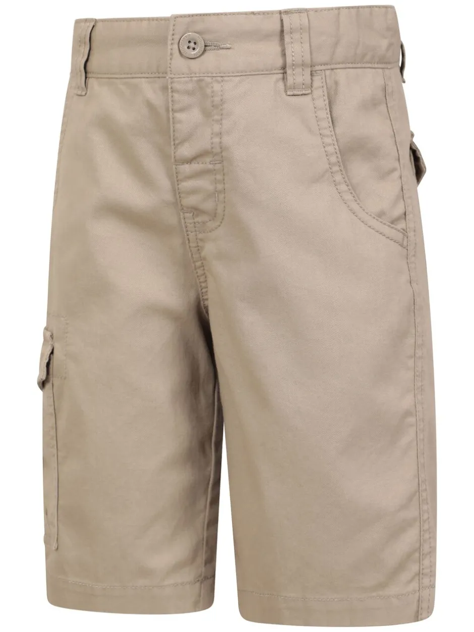 Shorts*Mountain Warehouse - Kids 100% Cotton Cargo Shorts Natuurlijk