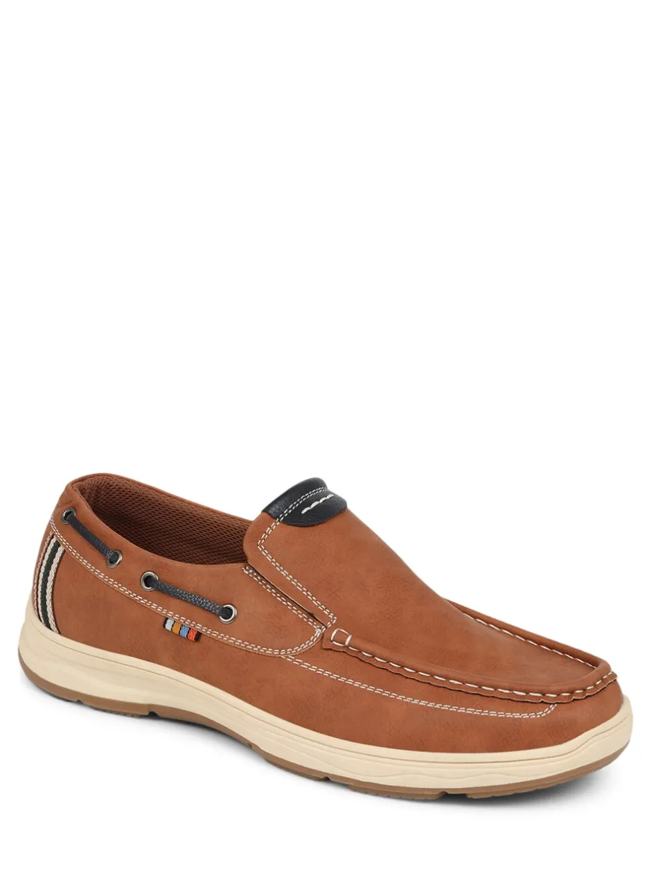 Schoenen*Pavers - blauwe bootschoenen met instapmodel Natuurlijk