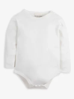 Rompertjes En Hemdjes|The Little Tailor - - Set van dikke tuinbroek van sherpafleece en body voor baby's Natuurlijk
