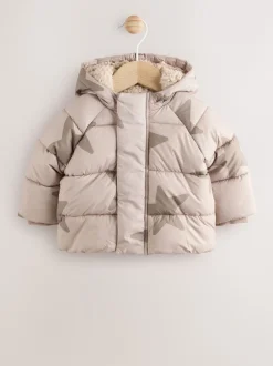 Jassen, Jacks En Kinderwagenpakjes|Jassen En Jacks*Next - Baby pufferjack (0mnd -2jr) Natuurlijk ster all-over print.