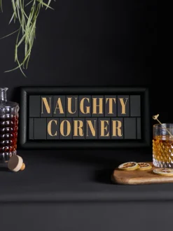 Canvassen En Kunst Voor Aan De Wand*Next Naughty Corner slogan wanddecoratie