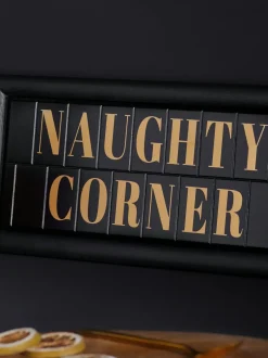 Canvassen En Kunst Voor Aan De Wand*Next Naughty Corner slogan wanddecoratie
