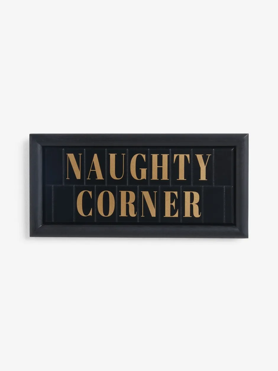 Canvassen En Kunst Voor Aan De Wand*Next Naughty Corner slogan wanddecoratie