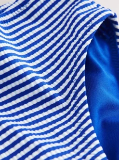 Badkleding*Next - Bikini (3-16 jr) Navy Blue Cherry Stripe Crinkle