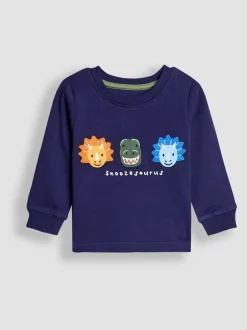 Pyjama's*Jojo Maman Bébé - Mix And Match 2 Pack Pyjamas Navy Dinosaur Character