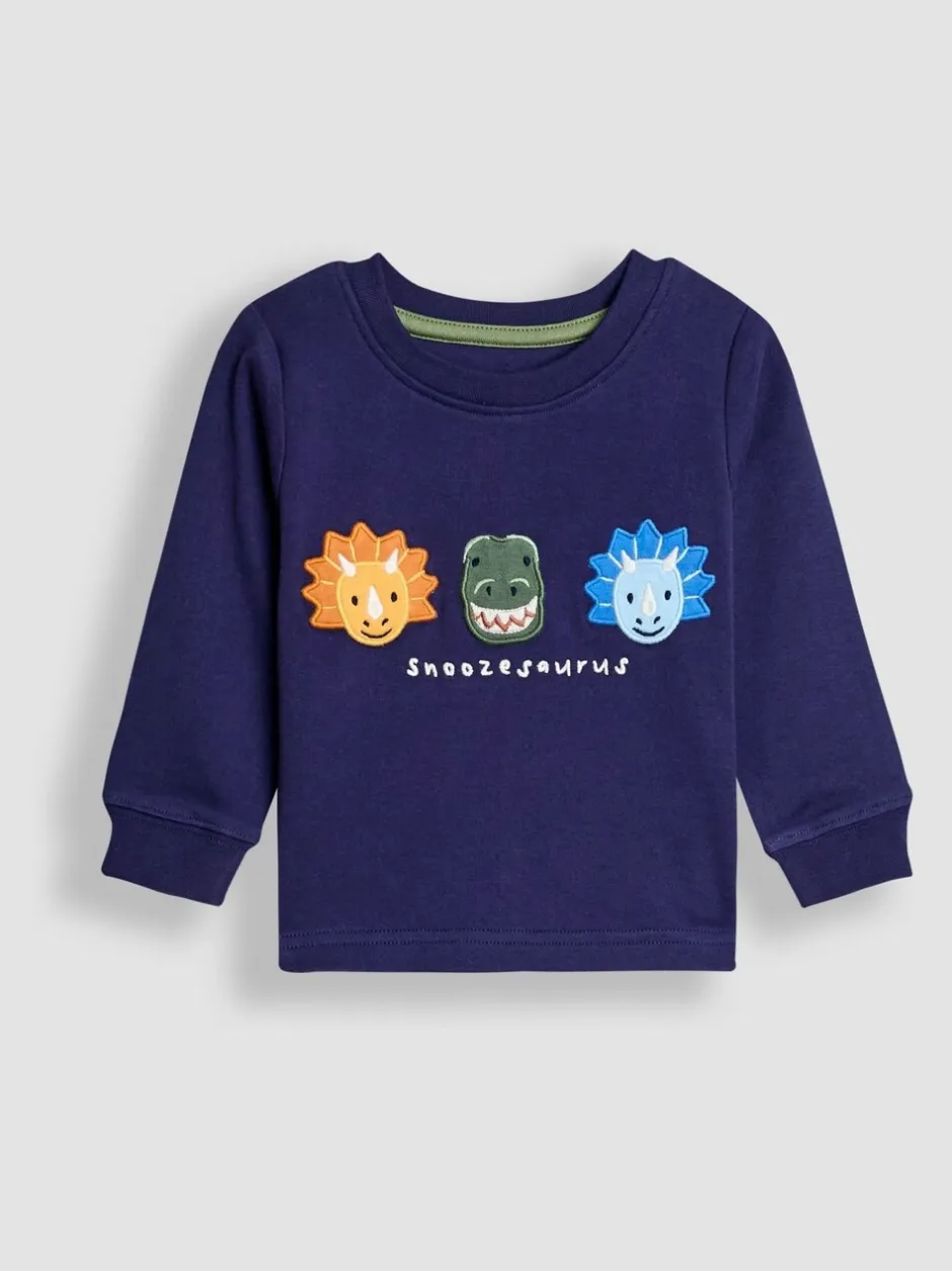 Pyjama's*Jojo Maman Bébé - Mix And Match 2 Pack Pyjamas Navy Dinosaur Character