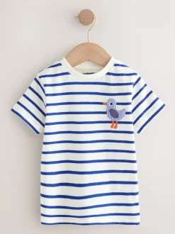 T-Shirts|Tops*Next - Verpakking van 3 T-shirts met korte mouwen en applicatie (3mnd-7jaar) Navy Sea Animal