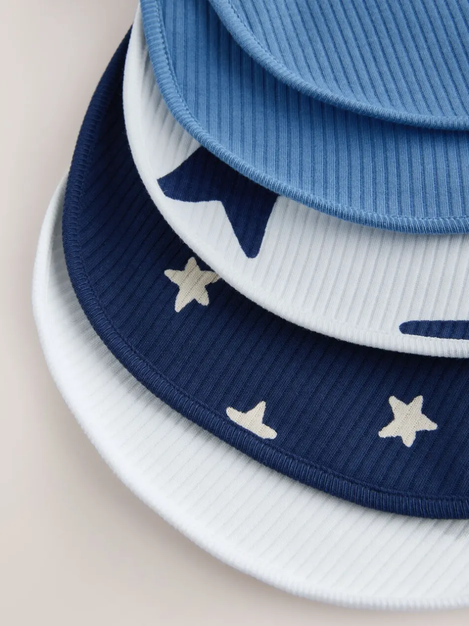 Slabbetjes|Next Navy Star - Verpakking met 5 babyslabbetjes