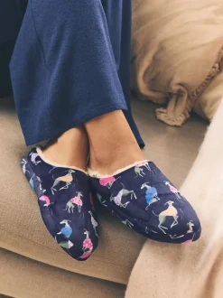 Pantoffels|Next Navy Whippet - Pantoffelmuiltjes