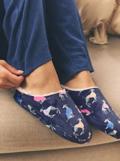 Pantoffels|Next Navy Whippet - Pantoffelmuiltjes