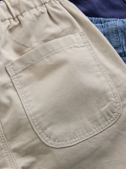 Shorts|Shorts*Next Navy/Stone/Chambray Blue - Verpakking van 3 pull-on broekjes (3mnd -7jr)
