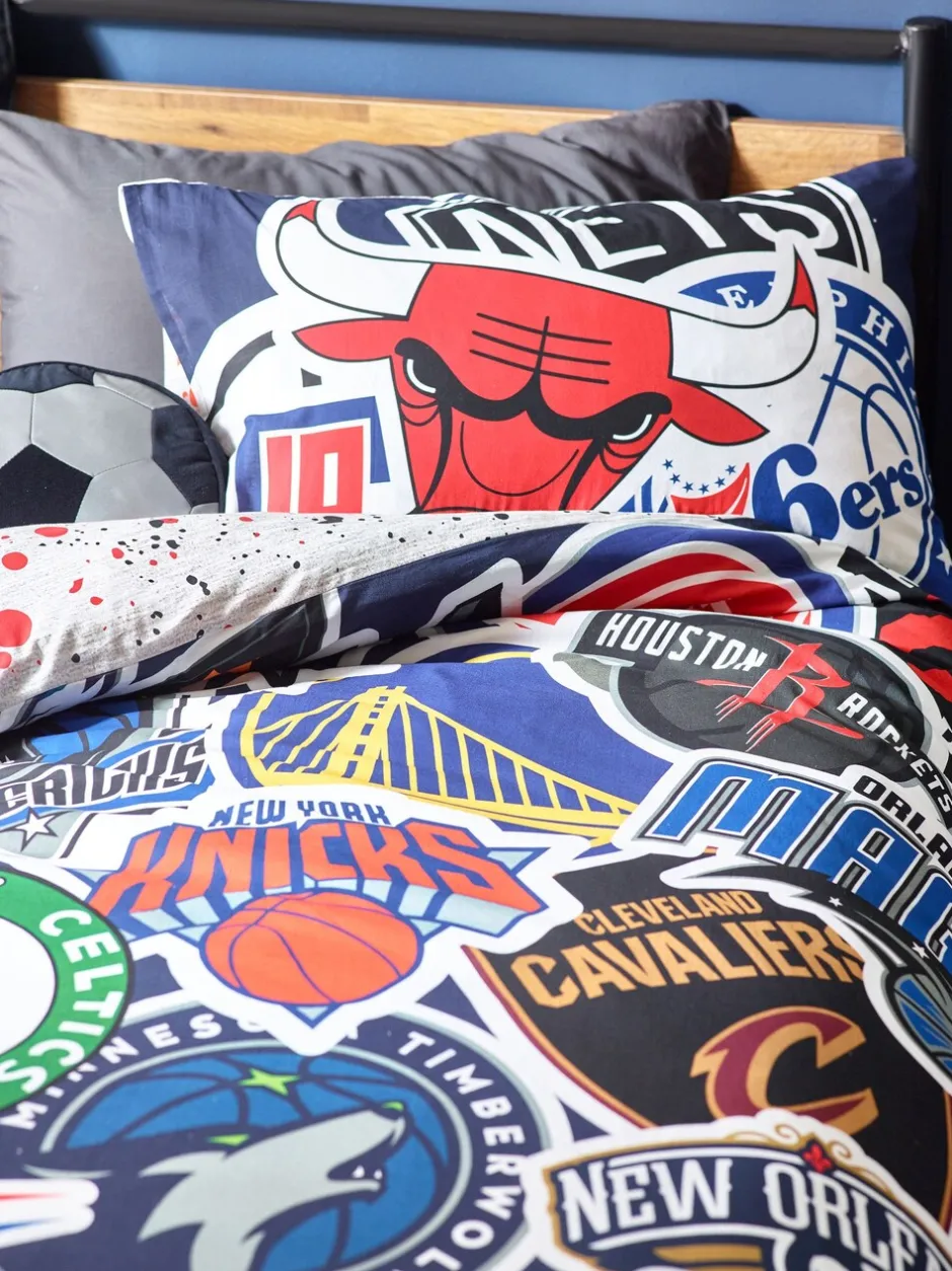 Kinderbeddengoed|Beddengoedsets En Dekbedovertrekken*Next NBA 100% katoenen Dekbedovertrek en kussensloop Set voor eenpersoonsbed
