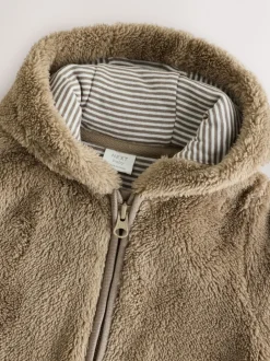 Jassen, Jacks En Kinderwagenpakjes|Jassen En Jacks|Next Nertsgrijs/bruin - Fleece babypakje