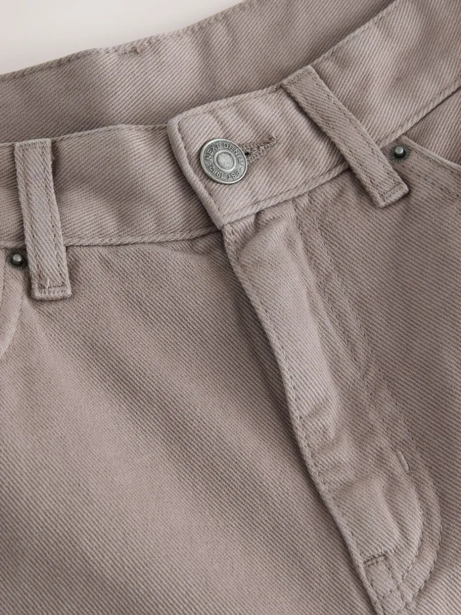 Jeans|Next - Palazzo-jeans met hoge taille en wijde pijpen Nertsgrijs/bruin