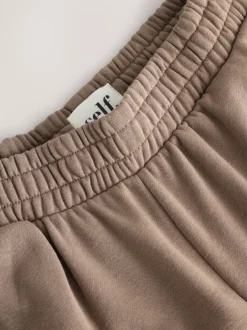 Leggings En Joggingbroeken*self. Nertsgrijs/bruin - joggingbroek met wijde pijpen