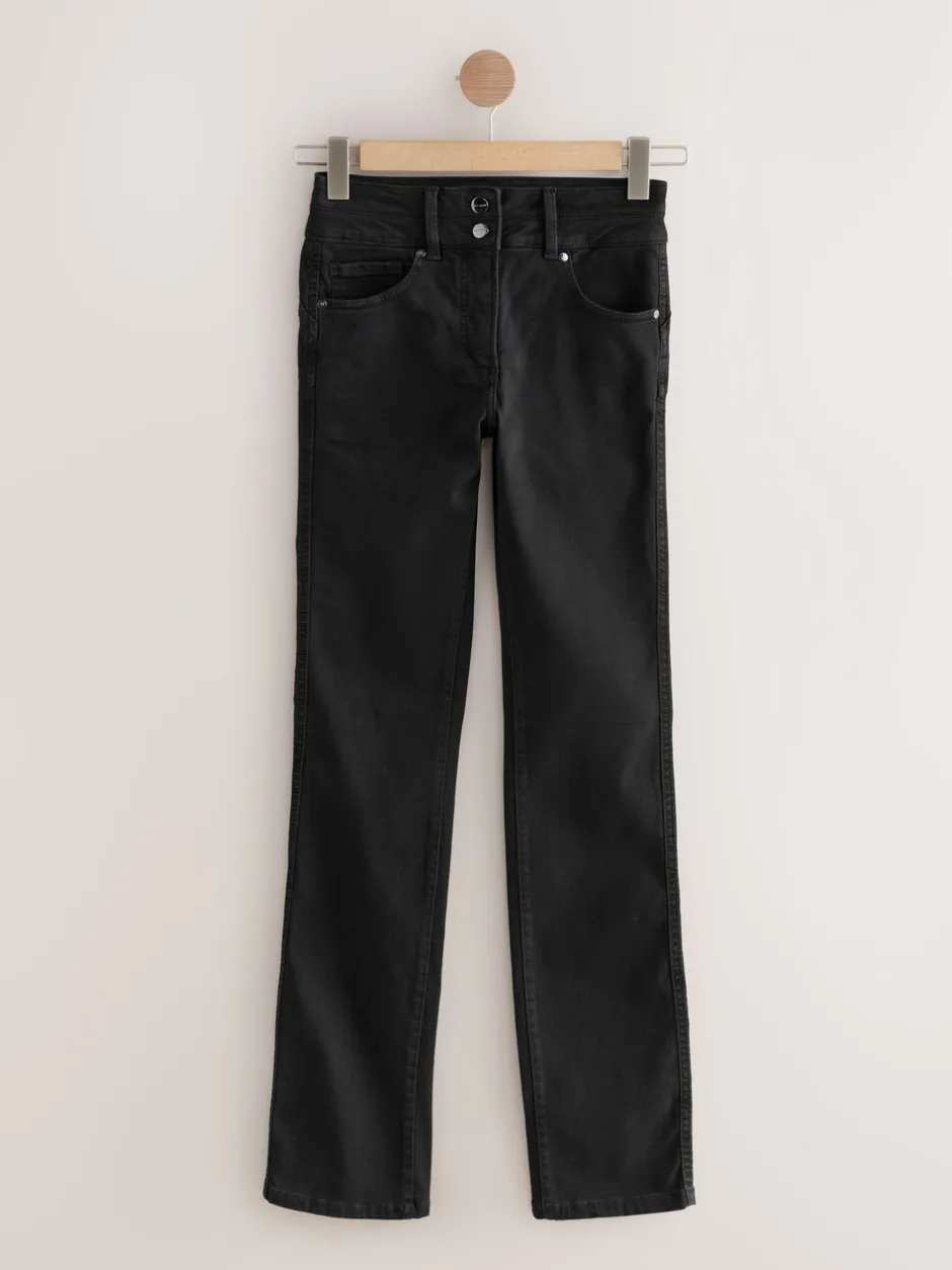 Jeans|Next - Lift, slim en shape jeans met bootcut Net zwart