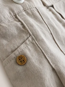Shirts*Next Neutraal - 3 -delige babyset van overhemd, broek en bretels (0mnd-2jr)