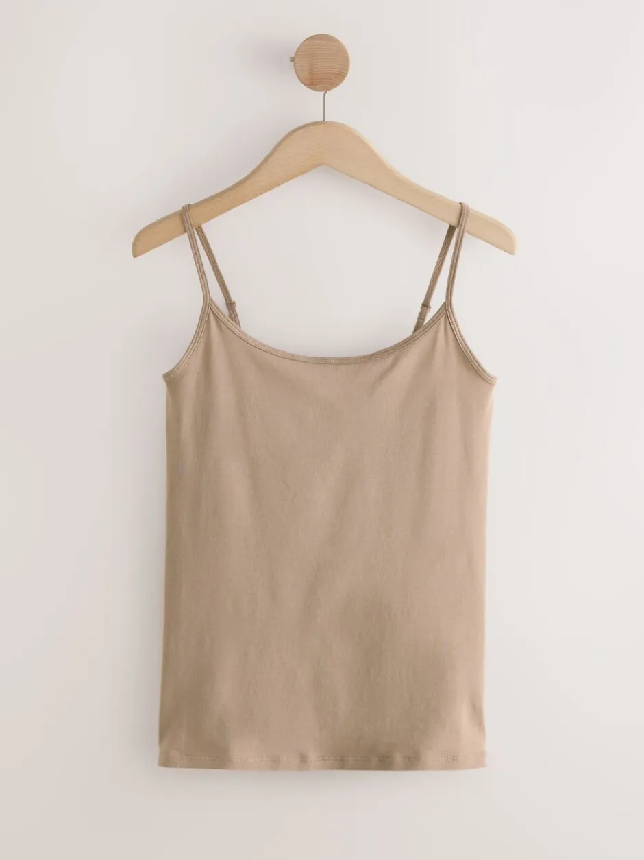 Tops En T-Shirts|Next - 3 Hemdjes met dunne bandjes Neutraal
