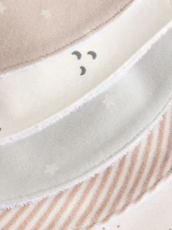 Slabbetjes|Next Neutraal - 5 Kwijlslabbetjes voor baby's