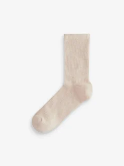 Sokken En Panty's|Next - 4 Paar geribbelde enkelsokken Neutraal